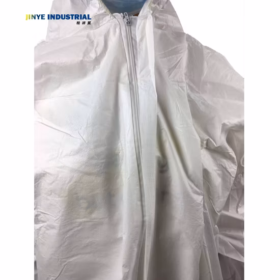 Disposable Non Woven PP PE SMS Microporous Coverall Industrial Supplies Suit Isolation Safety Work Protective Coverall