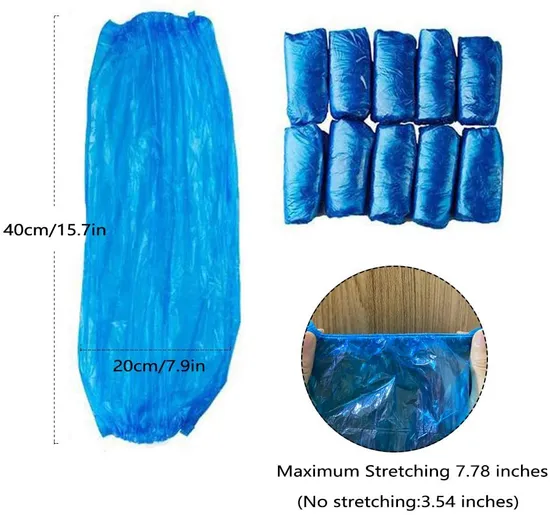 Copri manica monouso in tessuto non tessuto PP monouso in plastica PE monouso economico