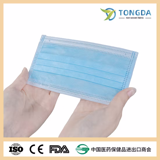 Maschera chirurgica dentaria chirurgica eliminabile del nero 3ply della maschera di protezione TypeIIR BFE 99%
